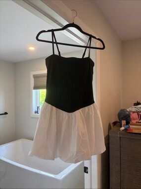 YPB Black and White bubble dress (built in shorts)